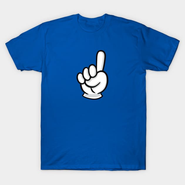 I’m ONE! One finger counting cartoon hand T-Shirt by SafeTeeNet